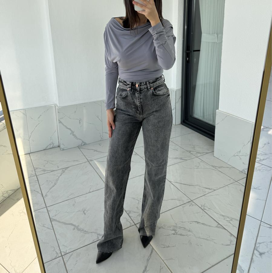 Zr Straight  Fit  Antrasit Jean